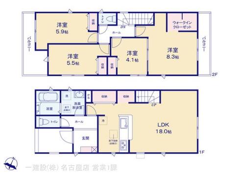 リーブルガーデン清須市鍋片 間取り3