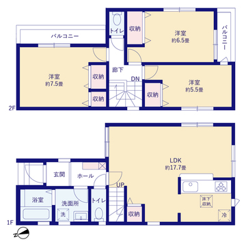 リーブルガーデン西志津２丁目 間取り1