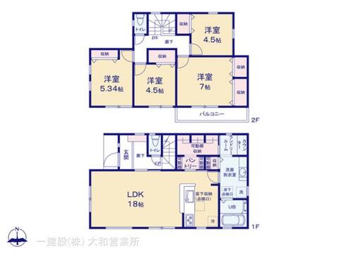 リーブルガーデン座間市栗原中央４丁目 間取り1