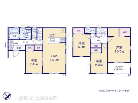 リーブルガーデン第１常総市収納谷 間取り1