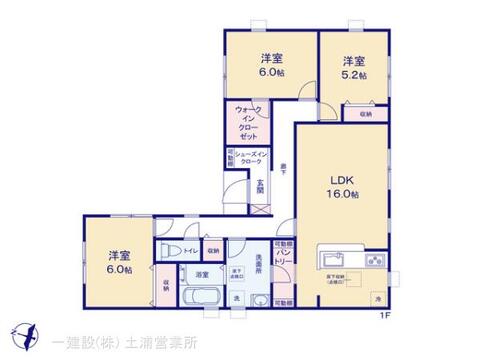 リーブルガーデン第３つくば市自由ヶ丘 間取り1
