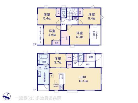 リーブルガーデン犬山市五郎丸 間取り1