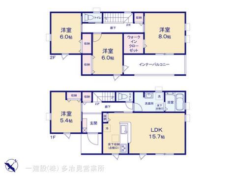 リーブルガーデン可児市愛岐ケ丘一丁目 間取り1