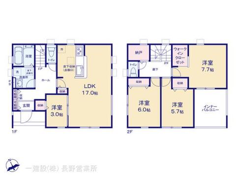 リーブルガーデン須坂小河原第1 間取り1