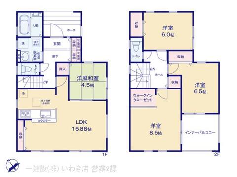 リーブルガーデン仁井田寺前１期 間取り1