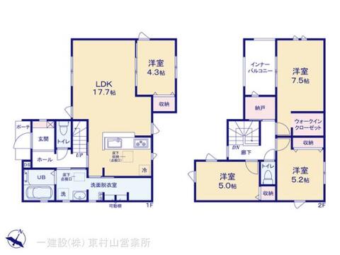 リーブルガーデン入間市野田第４ 間取り3