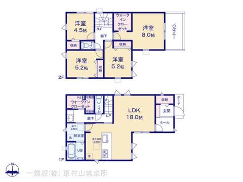 リーブルガーデン小平市小川町第２ 間取り1