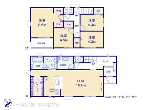 リーブルガーデン彦根市平田町５期 間取り1