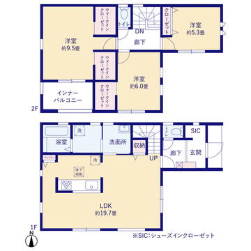 リーブルガーデン広陵町三吉大垣内２期 間取り1