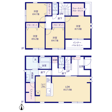 リーブルガーデン広陵町三吉大垣内２期 間取り3