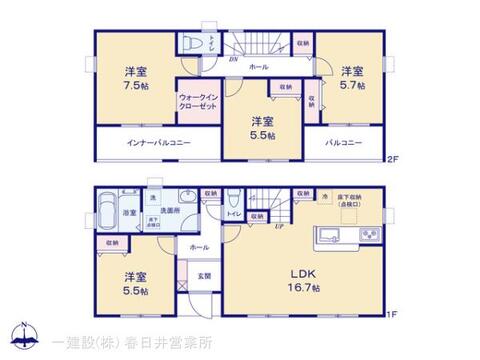リーブルガーデン津島市新開町 間取り3