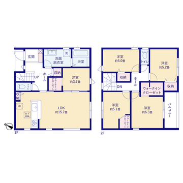 リーブルガーデン豊田市前山町 間取り3