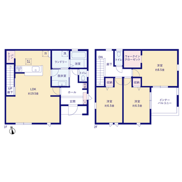 リーブルガーデン天理市平等坊町２期 間取り1
