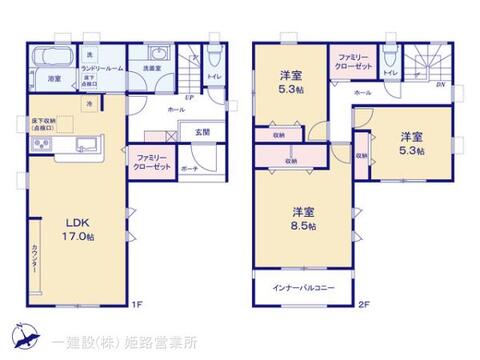 リーブルガーデン姫路市玉手３期 間取り1