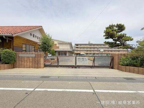 一宮市立小信中島小学校：450m