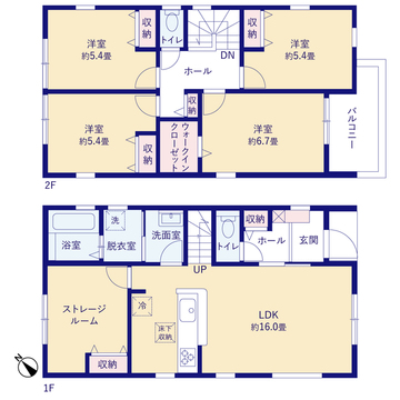 リーブルガーデン豊田市新町 間取り3