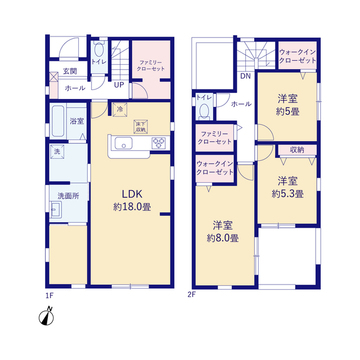 リーブルガーデン姫路市大津区恵美酒町3期 間取り1