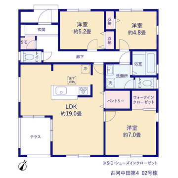リーブルガーデン古河中田第4 間取り3