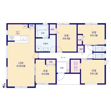 リーブルガーデン湖西新居町新居18期 間取り1