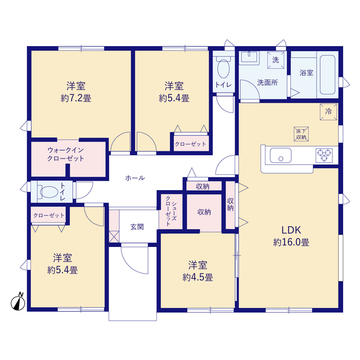 リーブルガーデン湖西新居町新居18期 間取り5