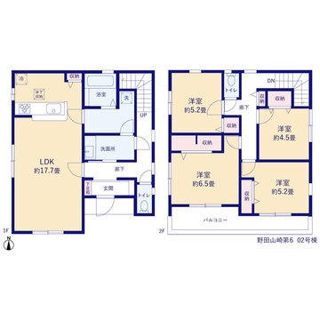 リーブルガーデン野田山崎第6 間取り3