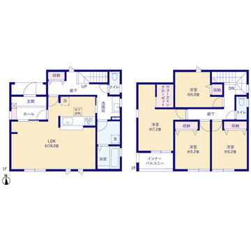 リーブルガーデン彦根市鳥居本町２期 間取り1