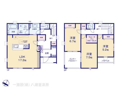 リーブルガーデン草加市青柳19期 間取り1