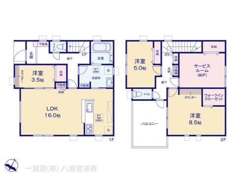 リーブルガーデン草加市青柳19期 間取り3
