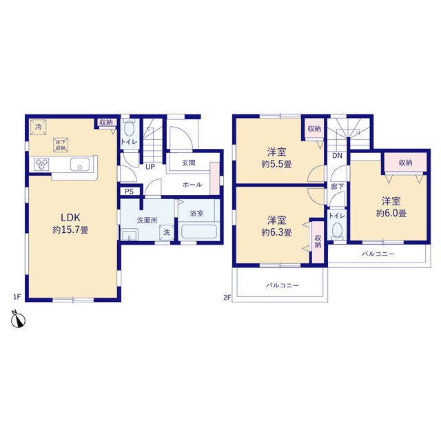 リーブルガーデン越谷市大泊2期の画像2