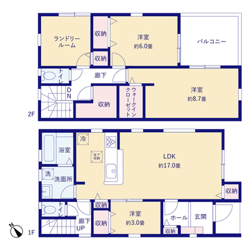 リーブルガーデン越谷市七左町2期 間取り1