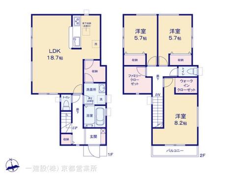 リーブルガーデン京都市伏見区納所和泉屋 間取り1