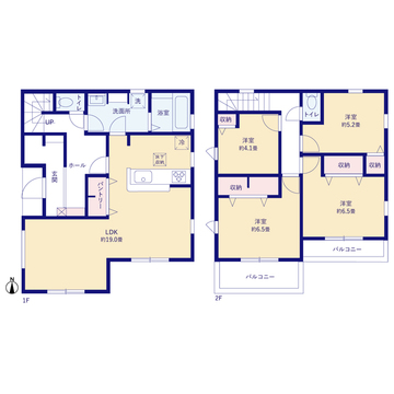 リーブルガーデン青梅市今井第2 間取り5