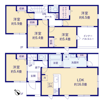 リーブルガーデン焼津市吉永4期 間取り1