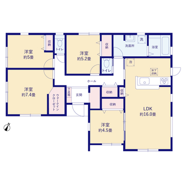 リーブルガーデン吉田町住吉１３期 間取り1