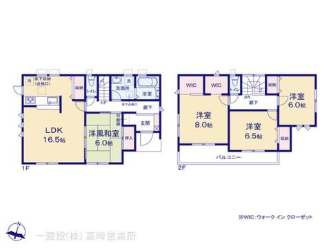 リーブルガーデン高崎箕郷町上芝第３ 間取り1