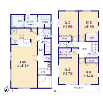 リーブルガーデン布佐駅10期 間取り1