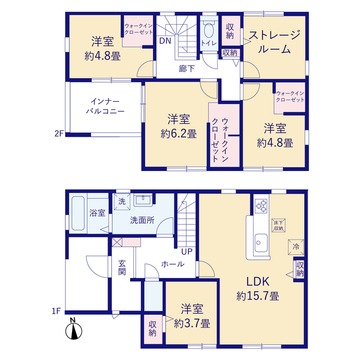 リーブルガーデン木津川市加茂町駅東4丁目2期 間取り7
