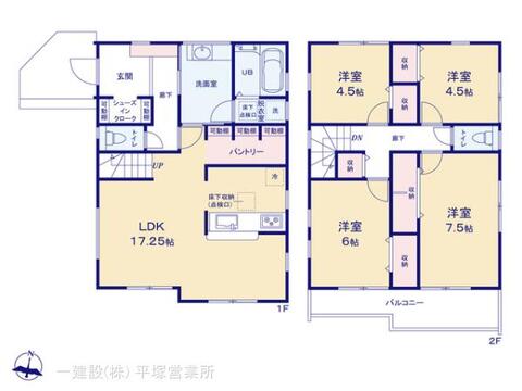 リーブルガーデン戸塚区平戸2丁目 間取り1