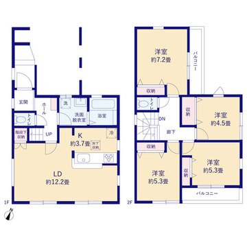 リーブルガーデン新座市西堀２丁目第７ 間取り5
