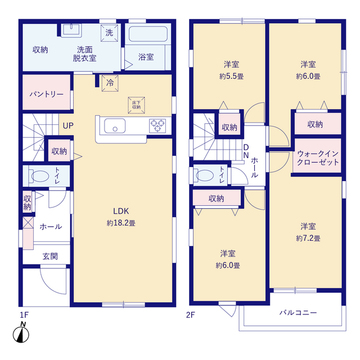 リーブルガーデン豊橋市草間町５９期 間取り1