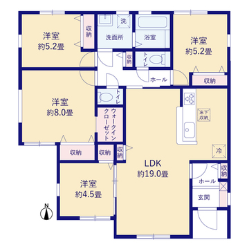 リーブルガーデン焼津市石津3期 間取り7