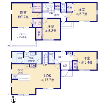 リーブルガーデン四日市市桜町第３ 間取り1