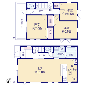 リーブルガーデン狭山市水野第3 間取り3