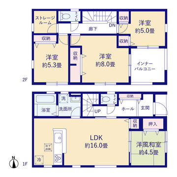 リーブルガーデン沖縄市古謝津嘉山町 間取り3