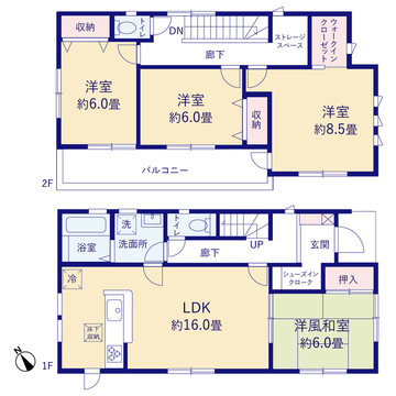 リーブルガーデン上三川町上三川第11 間取り5