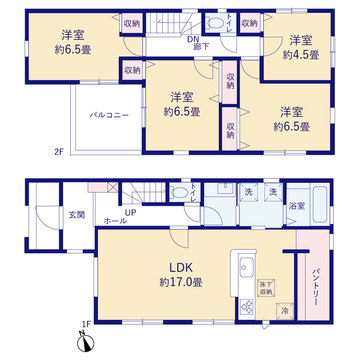 リーブルガーデン小倉町 間取り3