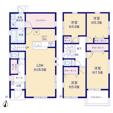 リーブルガーデン合志市須屋第十五 間取り1