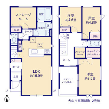 リーブルガーデン犬山市富岡新町 間取り3