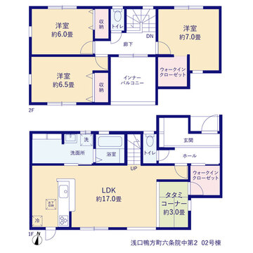 リーブルガーデン浅口鴨方町六条院中第2 間取り3