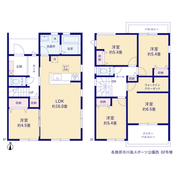 リーブルガーデン各務原市川島スポーツ公園西 間取り3